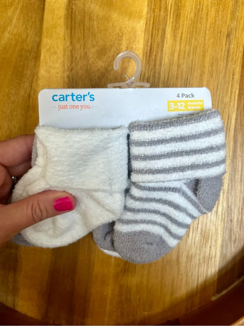 *3/$15 - Carter's Plush Baby Socks 4-Pack